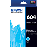 C13T10G292 Epson 604 Standard Capacity Cyan Ink Cartridge For Epson WorkForce WF-2910/2930/2950 and Expression Home XP-2200/3200/4200 Printers